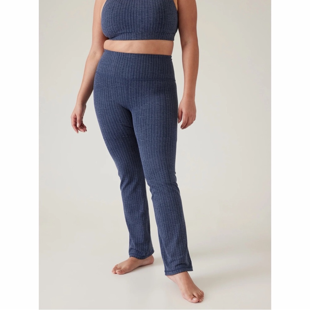 Athleta Elation Textured Straight Leg Pants